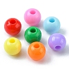 490Pcs 7 Colors Opaque Acrylic Beads SACR-YW0001-49-3