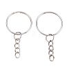 Iron Split Key Rings with Chain FIND-B028-19P-1