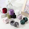 Velvet Cover Plastic Couple Ring Box VBOX-WH20003-001D-7