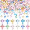 300Pcs Gradient Color Transparent Acrylic Beads OACR-HY0001-25-1