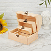 Olycraft Unfinished Pine Wood Jewelry Box CON-OC0001-15-5