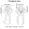 2Pcs 2 Styles Lace Triming Cloth Headbands for Women OHAR-CY0001-17-2