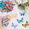 60Pcs 12 Styles 3D Gauze Butterfly Ornament Accessories FIND-SP0020-64D-3