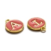 Initial Letter A~Z Alphabet Enamel Charms ENAM-X0018-11-3