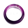 Dyed & Heated Natural Striped Agate/Banded Agate Finger Rings for Women RJEW-Z075-02X-3