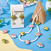 24Pcs 4 Colors Handmade Porcelain Beads PORC-TA0001-20-7