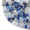 Natural Banded Agate Beads Strands G-P573-A10-01-3