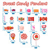 180Pcs 18 Style Resin Cabochons CRES-FW0001-02-3
