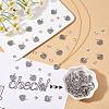 200Pcs 2 Style Tibetan Style Alloy Pendants FIND-SZ0002-33AS-3