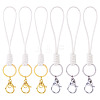 10Pcs 2 Colors Eco-Friendly Korean Waxed Polyester Cord Keychains KEYC-TA00035-1