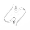 Brass Earring Hooks KK-F371-24P-1