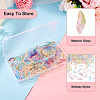 192Pcs 6 Colors Baking Paint Transparent Glass Pendants DGLA-TA0001-41-5