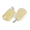 Natural Lemon Quartz Pendants G-I387-01A-P-2