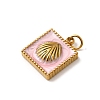 304 Stainless Steel Enamel Charms STAS-B093-09G-02-2