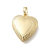 Valentine's Day Brass Heart Locket Pendants KK-D431-035I-G-1