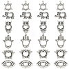 30Pcs 6 Styles Alloy Spacer Beads FIND-YW0007-82-1