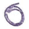 Natural Lepidolite/Purple Mica Stone Beads Strands G-H269-03-4