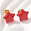 Brass Stud Earrings EJEW-F359-07G-5