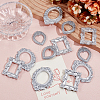 12Pcs 3 Styles Resin Embossed Photo Frames AJEW-NB0007-74-4