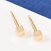 Brass Stud Earrings for Women EJEW-G441-05B-G-2