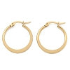 304 Stainless Steel Hoop Earrings EJEW-F105-22G-2