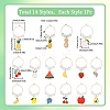 Alloy Enamel Wine Glass Charms AJEW-SC0002-10-2