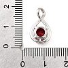925 Sterling Silver Pave Cubic Zirconia Pendants STER-V001-03P-07-3