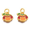 Alloy Enamel Charms ENAM-N056-045-3