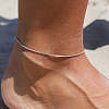 Stainless Steel Snake Chain Anklets for Women WG1529C-03-1