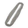 Rhodium Plated 925 Sterling Silver Faceted Curb Chains STER-F052-18P-2