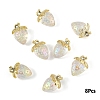 Transparent Acrylic with Alloy Pendants TACR-YW0003-14E-1