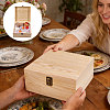 Square Pine Wood Packing Boxes with Metal Clasps CON-WH0089-186-1-6