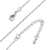 Brass Boston Link Chains Necklaces for Women NJEW-D302-59P-2