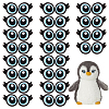 20 Pairs Polyester Eye Cloth Patches PATC-PH0001-71B-1