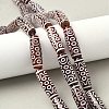 Rice Shape Tibetan Style dZi Beads Strands G-A269-A18-01-1
