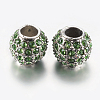 Alloy Rhinestone European Beads PALLOY-F200-03C-1