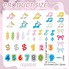 40Pcs Computerized Embroidery Polyester Iron on/Sew on Patches PATC-WH0021-071-2