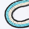 6 Strands 3 Colors Synthetic Turquoise Beads Strands TURQ-PA0001-03B-6