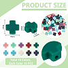 100Pcs 10 Colors Synthetic Coral Beads CORA-UN0001-01-3