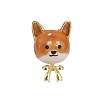 Shiba Inu with Bowknot Enamel Pins PW-WG5A602-01-2