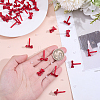 42Pcs Spray Painted Alloy Stud Earring Findings FIND-ME0004-22B-5