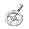 304 Stainless Steel Pendants STAS-A140-01A-P-2