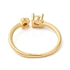 Rack Plating Brass Star Solitaire Ring RJEW-Z014-03G-2