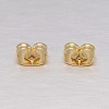 Real 18K Gold Plated Brass Ear Nuts LS-KK-L147-214-NR-1