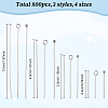 800Pcs 304 Stainless Steel Pins STAS-YW0002-82-2