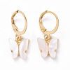 Ring & Butterfly & Snake Dangle Hoop Earrings EJEW-D277-13G-2