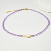 Natural Freshwater Pearl & Glass Beaded Necklaces for Women AC5368-7-1