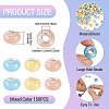 150Pcs Opaque Resin European Beads RESI-TA0004-61B-4