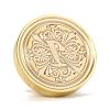 Brass Retro Initials Wax Sealing Stamp AJEW-F045-D09-4