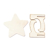 Star Wooden Mini Chalkboard Signs LS-AJEW-M035-08-2